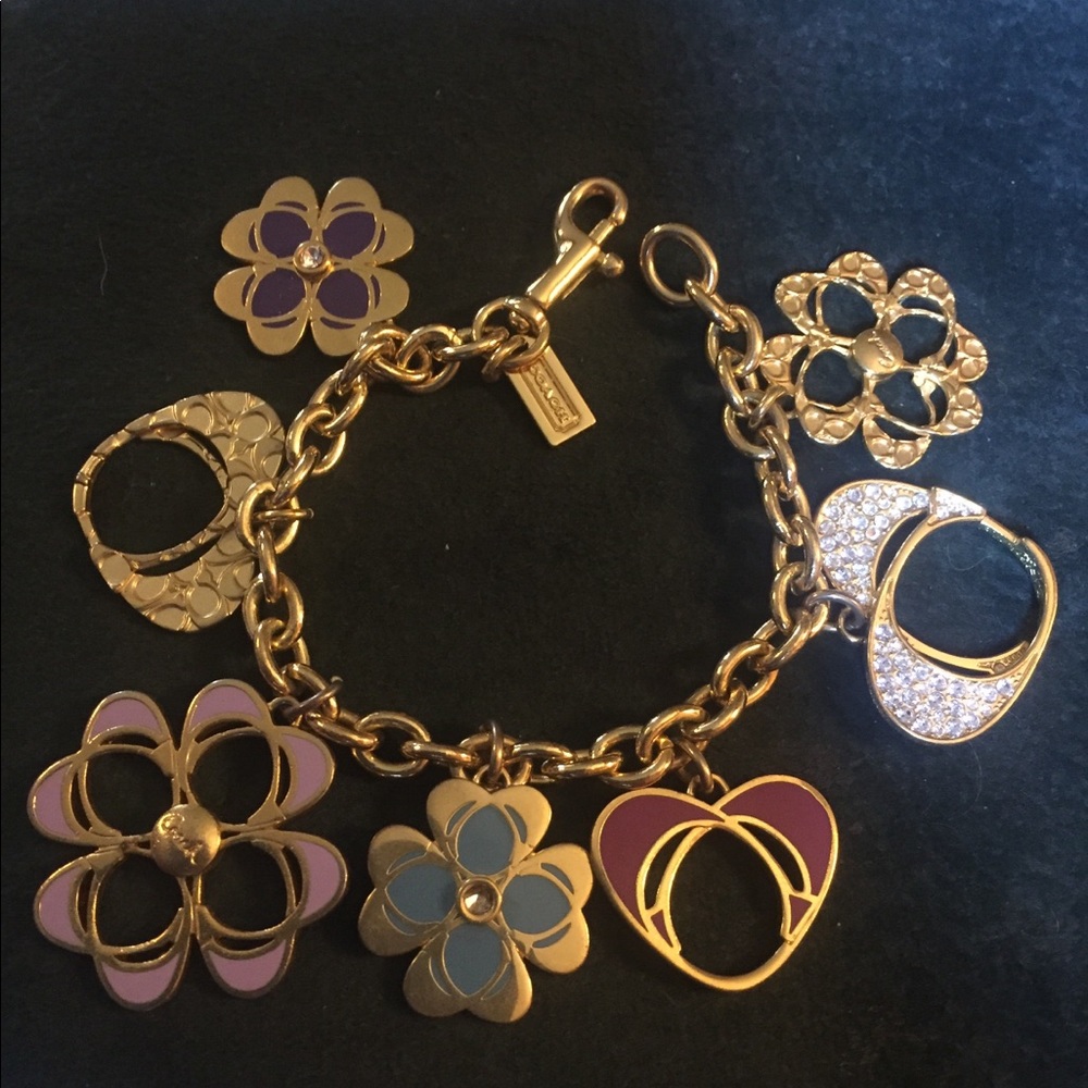 Coach bracelet with charms